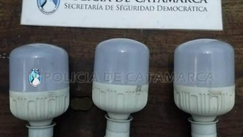 Detenido por robar focos