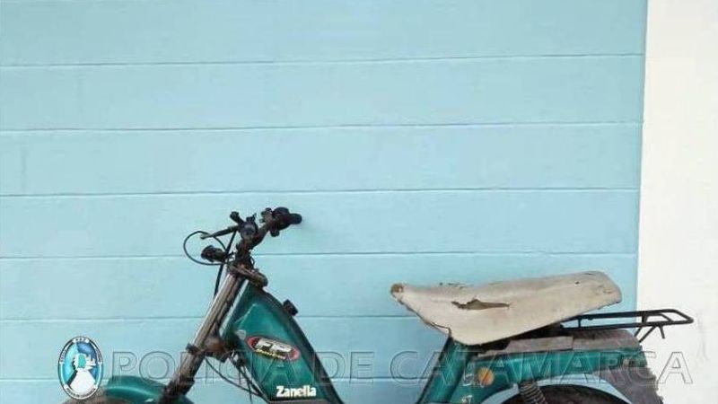 Recuperan una moto robada en Capayán