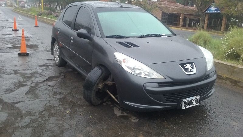 Un accidente con suerte, que llama a la reflexión