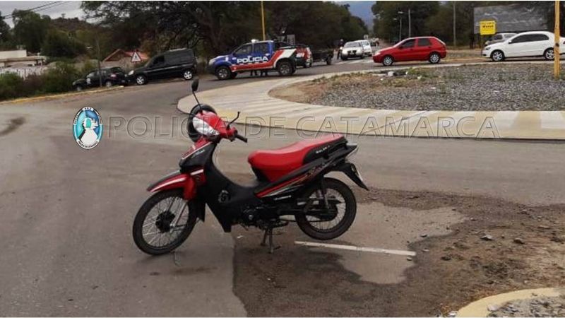 Derrapó en una moto y resultó lesionado en Banda de Varela