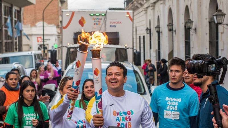 Histórico: El fuego olímpico recorrió Catamarca