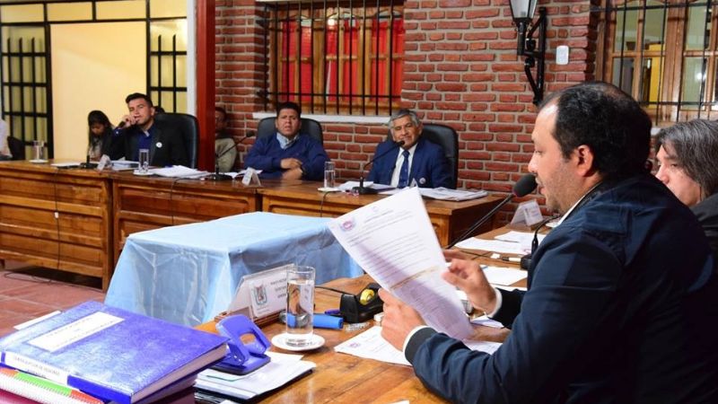 Sánchez rindió cuentas ante los concejales