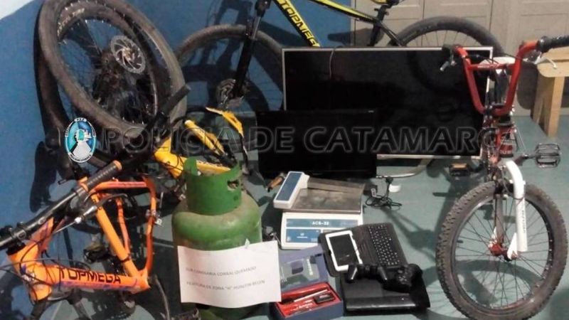 Recuperan elementos robados que eran comercializados por los ladrones