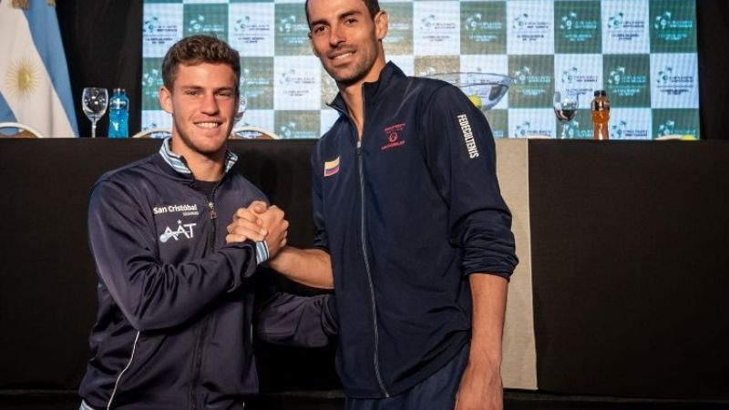Argentina-Colombia, por la Copa Davis en San Juan