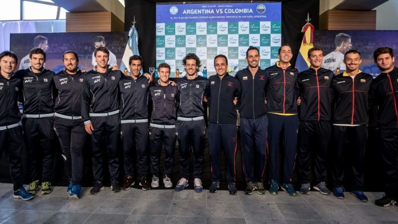 Argentina-Colombia, por la Copa Davis en San Juan