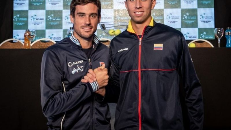 Argentina-Colombia, por la Copa Davis en San Juan