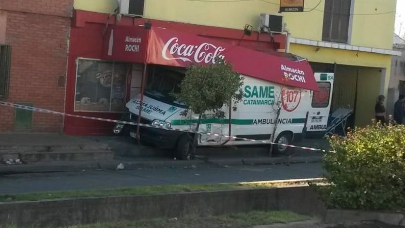 Tremendo choque en Av. Mariano Moreno