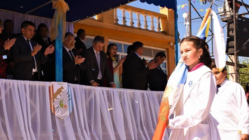 Senadores en las celebraciones por el 385° aniversario de Pomán