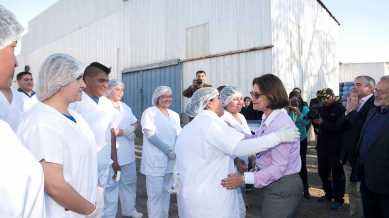 Lucía celebró con el pueblo de Pomán