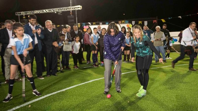Lucía celebró con el pueblo de Pomán
