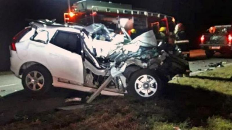 Las imágenes del terrible accidente en el que murió De la Sota