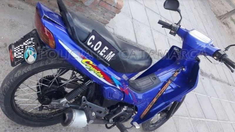 Recuperan una motocicleta sustraída