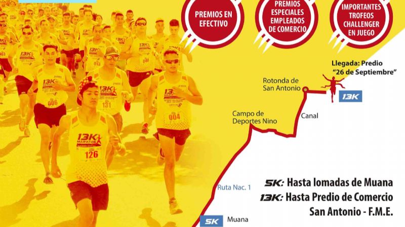 Se corre el maratón por el “Día del Empleado de Comercio”