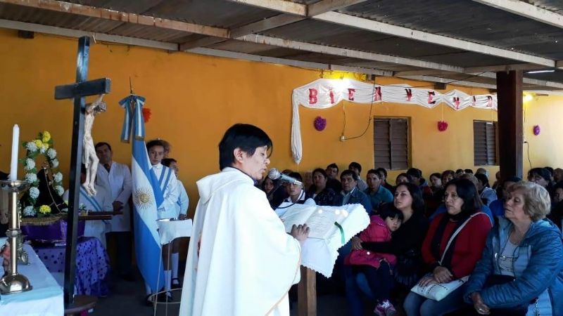 En Chañar Laguna honraron a la Virgen de los Dolores
