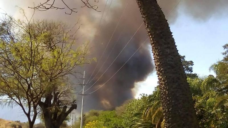 Incendio forestal de magnitud en Fray M. Esquiú