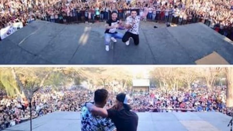 La plaza del Aborigen concentró a una gran cantidad de estudiantes