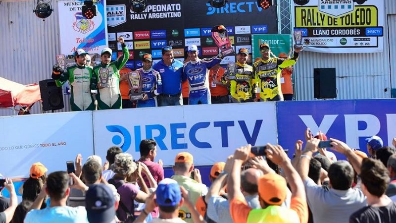Augusto subió al podio nacional en el Rally de Toledo