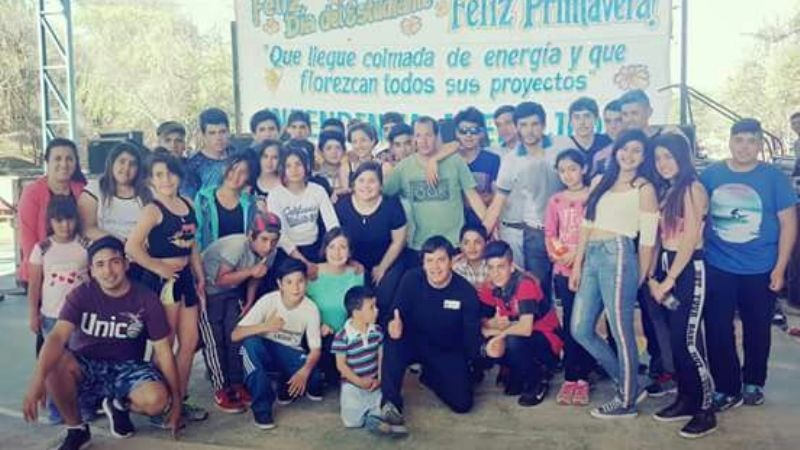 Los estudiantes también festejaron en Guayamba
