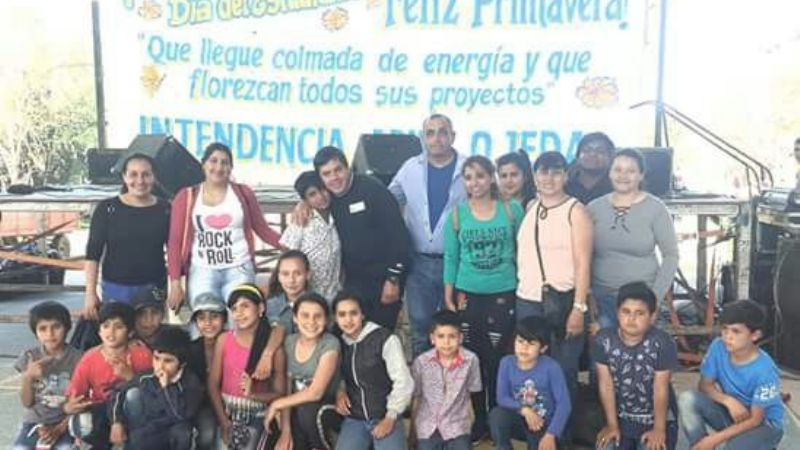 Los estudiantes también festejaron en Guayamba