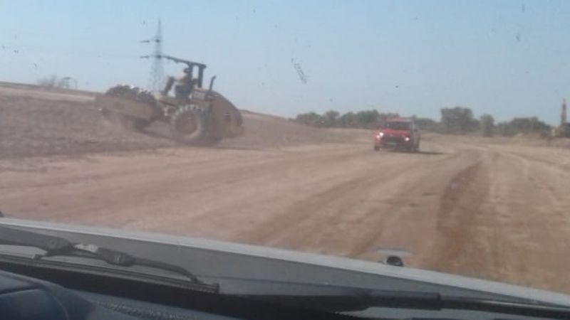 Ruta 60: continúan trabajos entre San Martín y Casa de Piedra