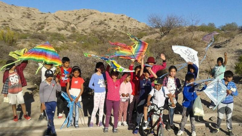 Barrileteada por la Virgen en Corral Quemado