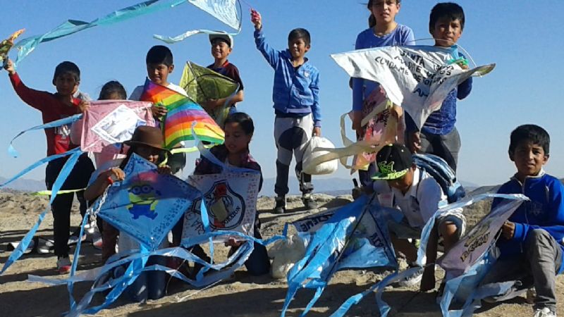 Barrileteada por la Virgen en Corral Quemado