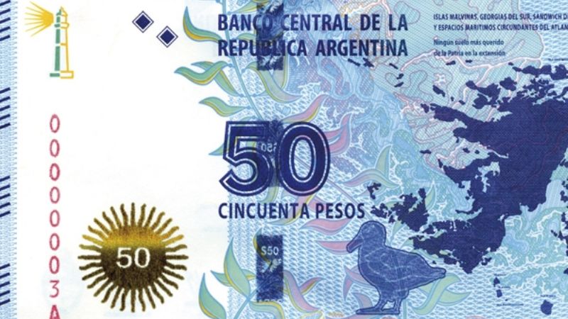Impulsan ley para que los billetes tengan el texto “las Malvinas son argentinas”