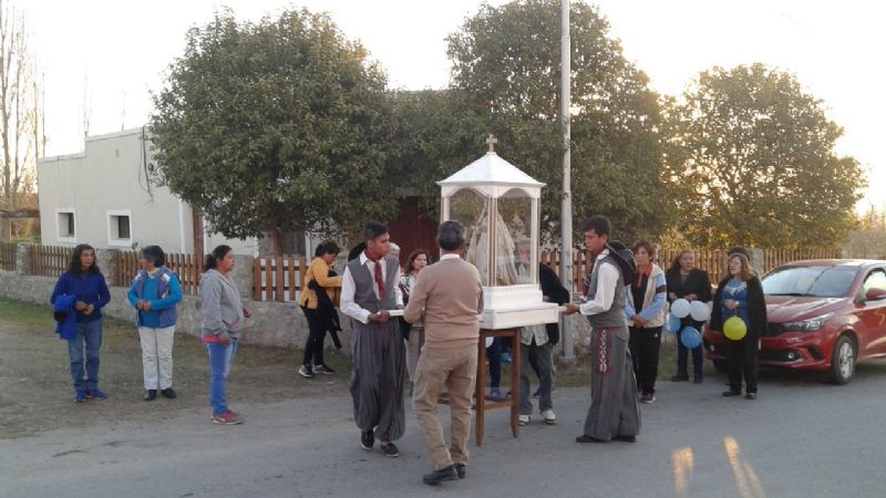 En Rincón vivieron una fiesta con la visita de la Virgen de la Candelaria