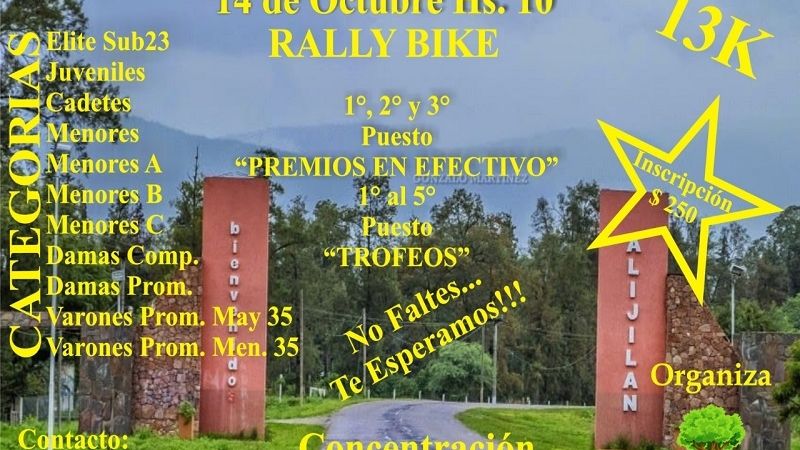 Cita del Rally Bike en el “Desafío Vuelta a Alijilán”