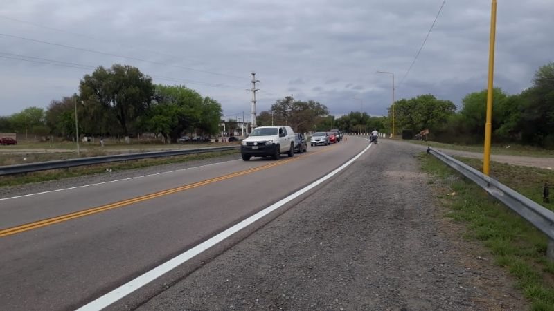 Piquete en la ruta 38, en Chumbicha