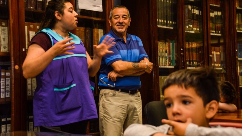 Pequeños del Jardín visitaron la Biblioteca “Mario Dardo Aguirre”