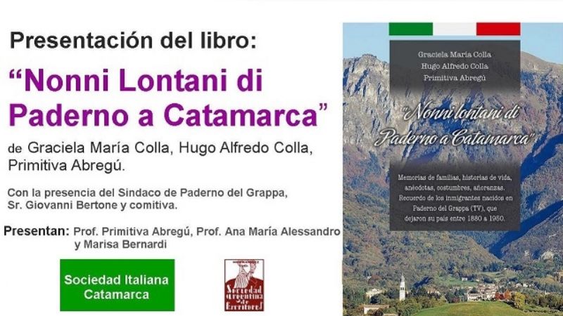 Presentan libro Nonni Lontani di Paderno a Catamarca