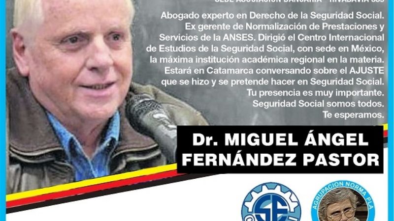 Miguel Angel Fernández Pastor, llega a Catamarca