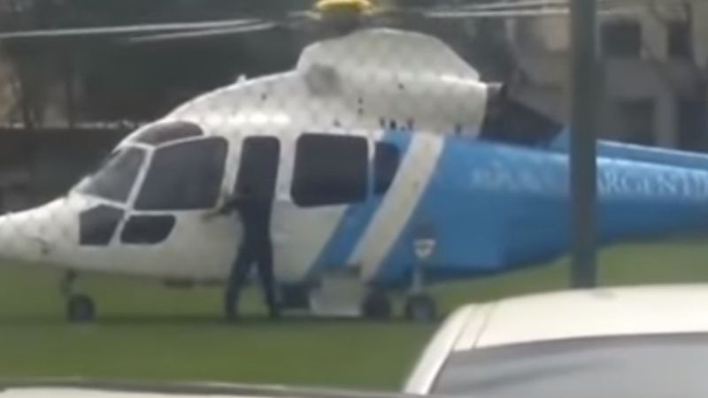 Polémica: Macri fue a buscar a su hija al colegio en helicóptero del Estado