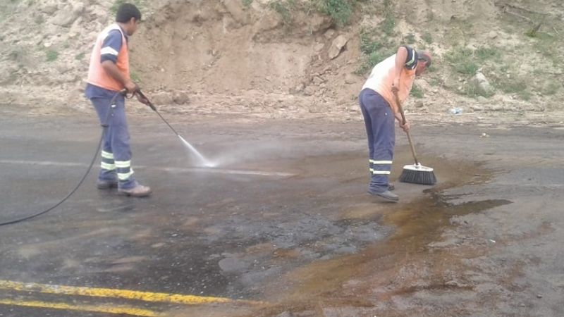 La Cuesta del Portezuelo totalmente liberada al tránsito