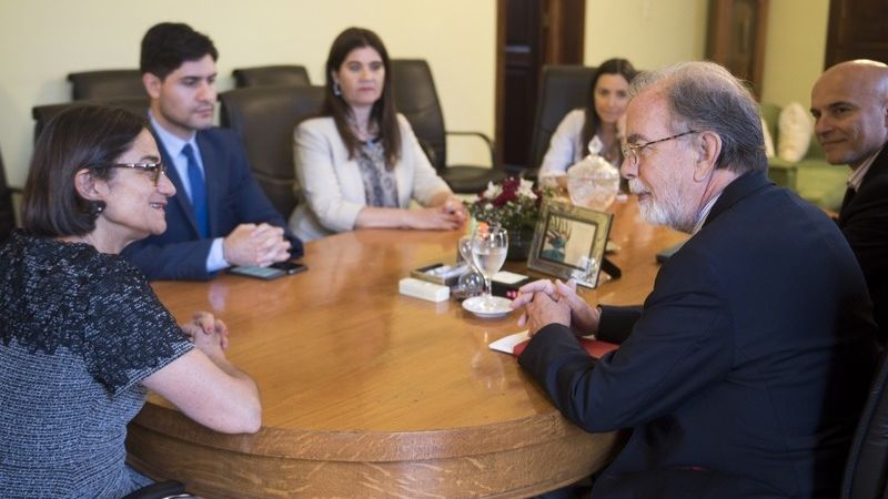 Lucía recibió al Presidente del Banco Nación