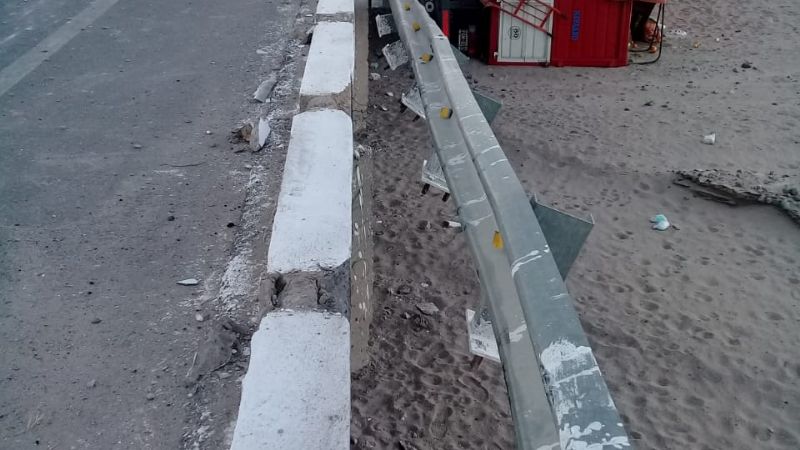 Vuelco en Santa María