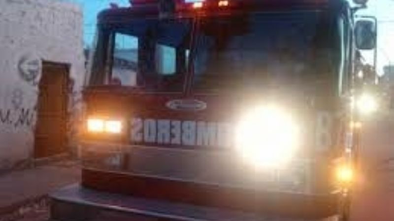 Incendio en el depósito de una vivienda