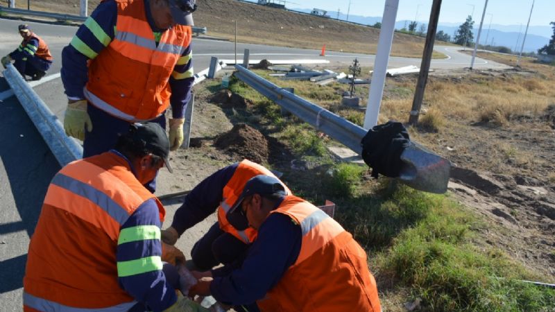 Avanza la obra de iluminación de la Circunvalación