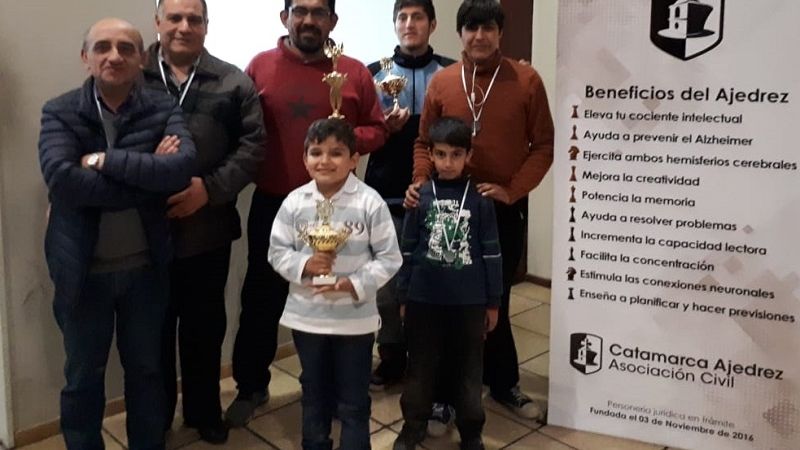 Carrizo, Vega y Moya en la 6ta. de Catamarca Ajedrez