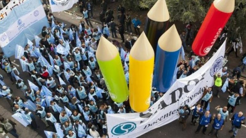 También los docentes privados paran y movilizan el 13 de septiembre