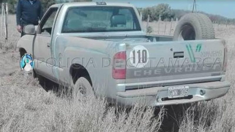 Volcó una camioneta de Vialidad Provincial