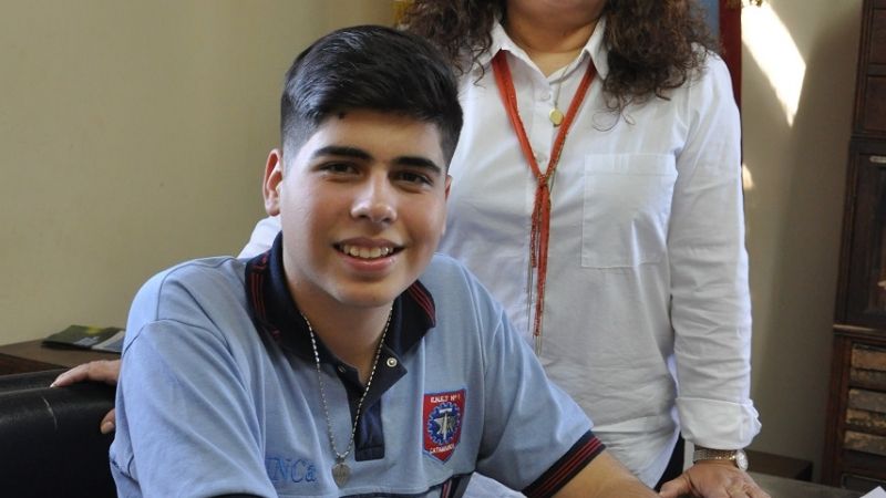 Alumno de la ENET Nº1 participará del Parlamento Federal Juvenil