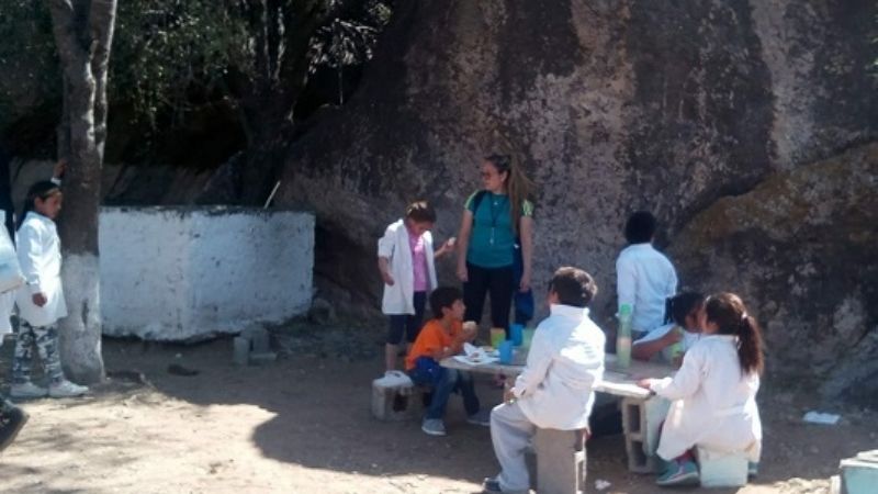 Casa de Piedra: Alumnos agradecieron a la Virgen del Valle