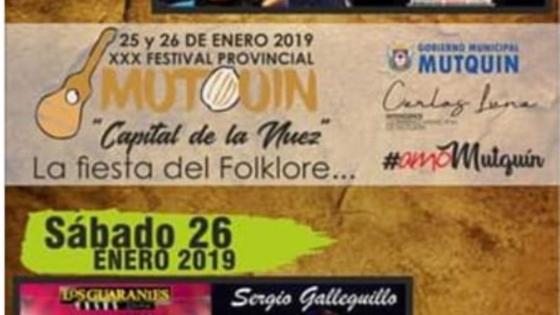 Todo listo para el festival "Mutquín, capital de la Nuez”