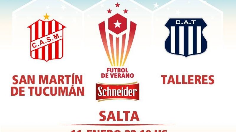 Talleres-San Martín (T) abren el fútbol del Verano 2019