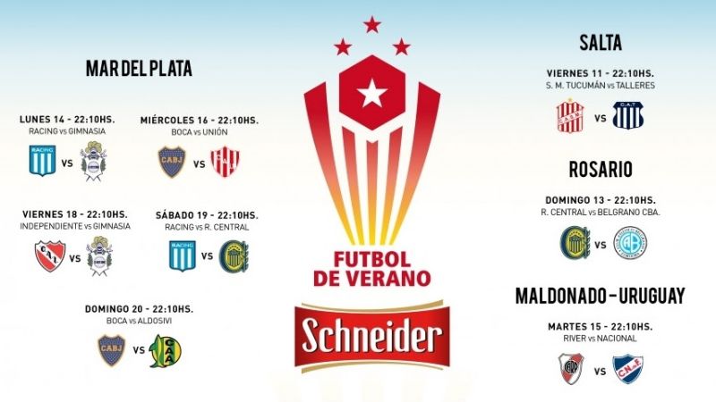 Todos los partidos del Verano 2019