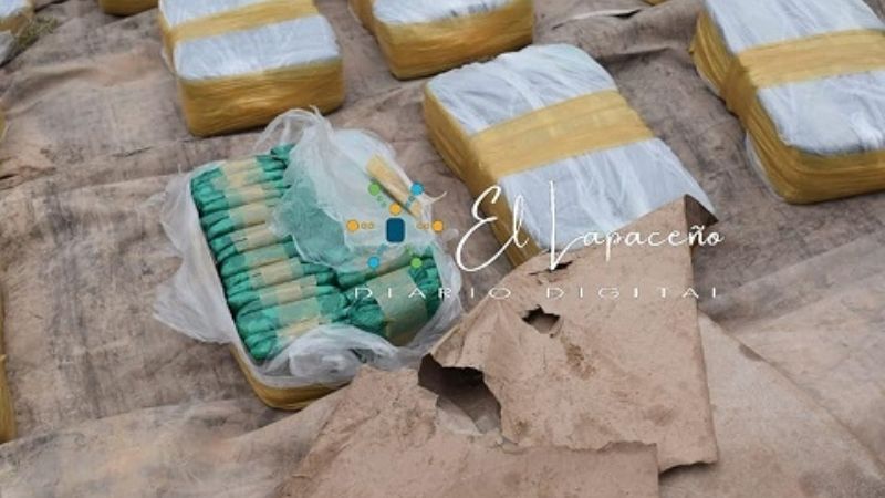 Volcó camión que llevaba más de 200 kilos de hoja de coca