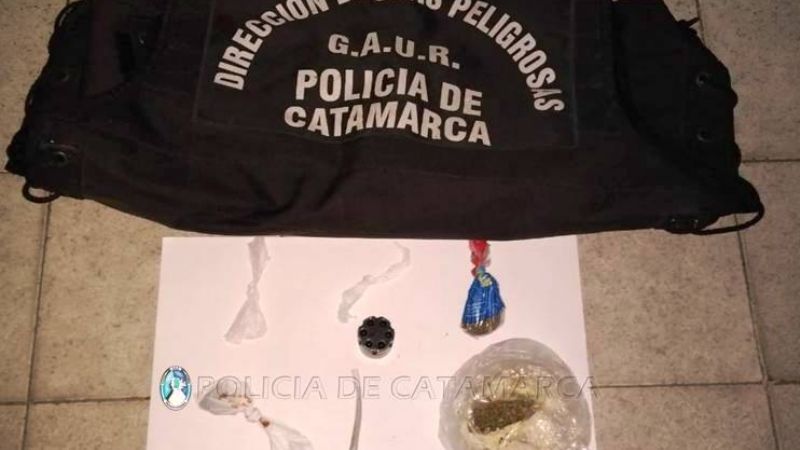 Secuestran droga en Santa María