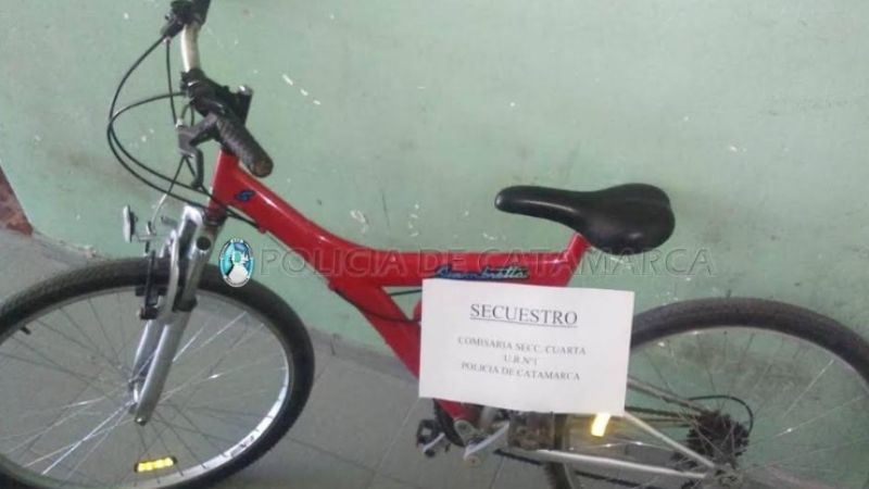 Secuestran una bicicleta